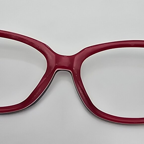 Kate Spade New York Bri DC8 XO Gloss Black on Red Cat Eye Sunglasses Frame 54mm - Picture 9 of 14